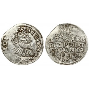 Poland 3 Groszy 1596 Poznan. Sigismund III Vasa (1587-1632). Crown coins. Averse: Crowned bust right. Reverse: Value...