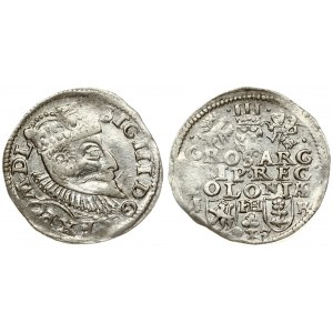 Poland 3 Groszy 1597 Poznan. Sigismund III Vasa (1587-1632). Crown coins. Averse: Crowned bust right. Reverse: Value...