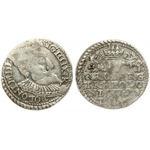 Poland 3 Groszy 1598 Olkusz. Sigismund III Vasa (1587-1632). Averse: Crowned bust. Reverse...