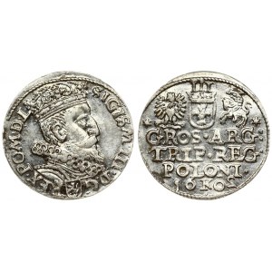 Poland 3 Groszy 1602 Krakow. Sigismund III Vasa (1587-1632). Crown coins. Averse: Crowned bust right. Reverse: Value...