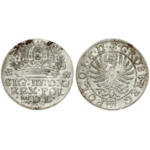 Poland 1 Grosz 1611. Sigismund III Vaza(1587–1632). Averse: Large crown above legend. Reverse...