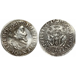 Poland Gdansk 1 Ort 1615 Sigismund III Vasa (1587-1632). Averse Lettering: SIGIS III D G REX POL M D L R PR...