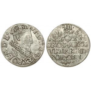 Poland 3 Groszy 1621 Krakow. Sigismund III Vaza(1587–1632). Averse: Crowned bust right. Reverse...