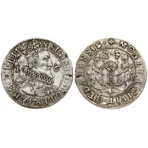 Poland Gdansk 1 Ort 1624/3 Sigismund III Vasa (1587-1632). Averse Lettering: SIGIS III D G REX POL M D L R PR...