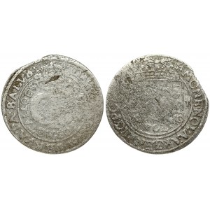 Poland 1 Gulden (Tymf) 1663 AT Lviv. John II Casimir Vasa (1649–1668). Averse: Crowned monogram. Reverse...