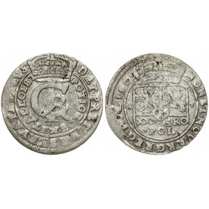 Poland 1 Gulden (Tymf) 1665 AT. John II Casimir Vasa (1649–1668). Averse: Crowned monogram. Reverse: Crowned shield...