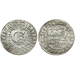 Poland 1 Gulden (Tymf) 1665 AT. John II Casimir Vasa (1649–1668). Averse: Crowned monogram. Reverse: Crowned shield...