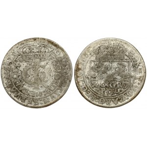 Poland 1 Gulden (Tymf) 1665 AT. John II Casimir Vasa (1649–1668). Averse: Crowned monogram. Reverse: Crowned shield...