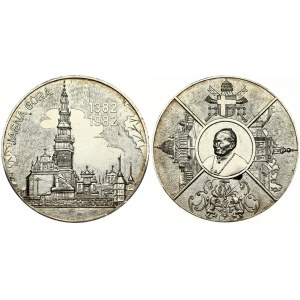 Poland Medal - JASNA GORA (1382-1982 1983) Averse: In the center a bust of the pope slightly left...