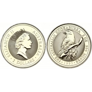 Australia 2 Dollars 1995  Elizabeth II(1952-). Averse: Crowned head right; denomination below. Reverse...