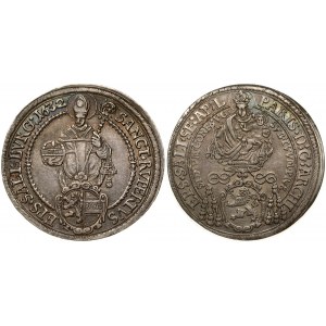 Austria SALZBURG 1 Thaler 1632 Paris von Lodron (1619-1653). Averse: Madonna above shield of arms. Reverse: St...