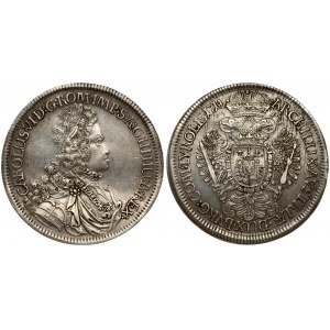 Austria 1 Thaler 1714 Karl VI(1711-1740). Averse: Armored bust facing right without inner circle...