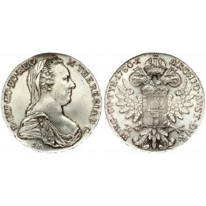 Austria 1 Thaler 1780 SF Restrike. Maria Theresia(1740-1780). Averse: Bust right. R.IMP.HU.BO.REG M.THERESIA.D.G...