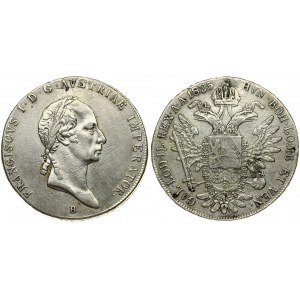 Austria 1 Thaler 1825B Franz II (I)(1792-1835). Averse: Head with short hair right. Reverse...
