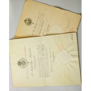 Denmark Award Documents (1911-1913) Karl Marius Sorensen.  Award Documents. Paper. Set of 7 pcs