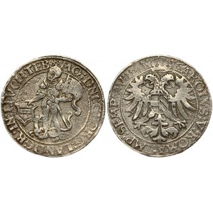 Germany Leuchtenberg 1 Thaler 1543 George III (1531-1555).  Av.: The armored St...