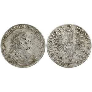 Germany BRANDENBURG 15 Kreuzer 1687 LCS Berlin. Friedrich Wilhelm (1640-1688). Averse: Bust right. Reverse...