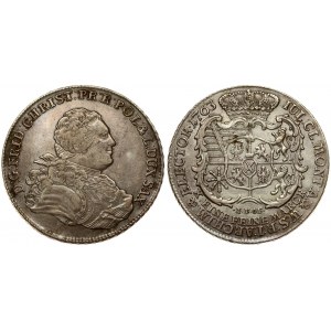 Germany Saxony 1 Thaler 1763 IFôF Friedrich Christian(1763). Averse: Bust right. Averse Legend: D: G: FRID: CHRIST: PR...