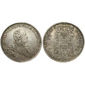 Germany Saxony 1 Thaler 1768 EDC Xaver(1763-1768). Averse: Bust right. Averse Legend: XAVERIVS D:G: REG: PR: POL: ...