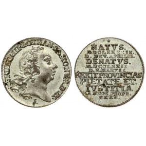 Germany SAXE-GOTHA-ALTENBURG 1/12 Thaler 1772 Friedrich III(1732-1772). Averse: Head right. Reverse: 11...