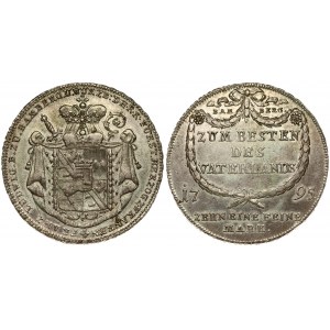 Germany BAMBERG 1 Thaler 1795 Franz Ludwig(1779-1795). Averse: Crowned arms within crowned mantle. Averse Legend...