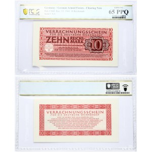 Germany 10 Reichsmark 1944 German Armed Forces - Clearing Note Pick # M40 Ros. 513 1944 10 Reichsmark Serial # N...