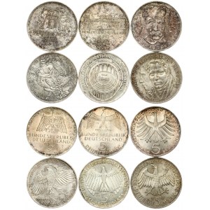 Germany Federal Republic 5 Mark 1967- 1976. Eagle above denomination dividing date. Silver...