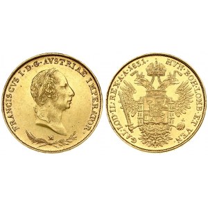 Italy LOMBARDY-VENETIA 1 Sovrano 1831M  Franz II/I(1792-1835). Averse: Head laureate right above sprig. Averse Legend...