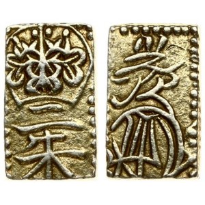 Japan 2 Shu (1860-69) Komei (1846-1867). Averse: Kiri crests top; in the center the value all in dotted border. Reverse...
