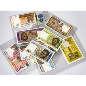 Madagascar 20-5000 Francs Set 1937-2000 Banknotes (included 1937-1947 20 francs au-unc-). (Various to UNC)...
