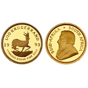 South Africa 1/10 Krugerrand 1993 Averse: Bust of Paul Kruger left. Averse Legend: SUID-AFRIKA - SOUTH AFRICA. Reverse...