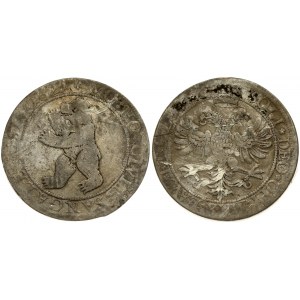 Switzerland Cantons Saint Gall 1 Thaler 1621 Averse: Bear standing left. Reverse: Crowned double-headed eagle. Silver...