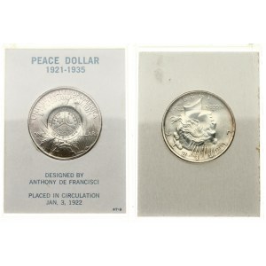 USA 1 Dollar 1923/1978 'Peace Dollar' Philadelphia. Averse: Capped head of Liberty left; headband with rays. Lettering...