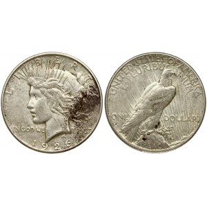 USA 1 Dollar 1926 S 'Peace Dollar' San Francisco. Averse: Capped head of Liberty left; headband with rays. Lettering...