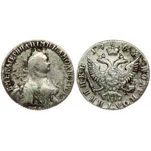 Russia 1 Polupoltinnik 1765 ММД-EI-Т.I. Moscow. Catherine II (1762-1796). Averse: Crowned bust right. Reverse...