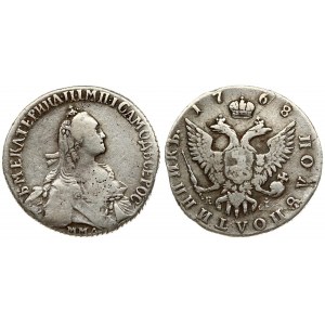 Russia 1 Polupoltinnik 1768 ММД-EI Moscow. Catherine II (1762-1796). Averse: Crowned bust right. Reverse...