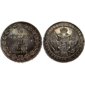 Russia For Poland 1.5 Roubles 10 Zlotych 1836 НГ St. Petersburg. Nicholas I (1826-1855). Averse...
