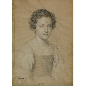 Ottavio LEONI (1578-1630), Portret młodej kobiety (1612)