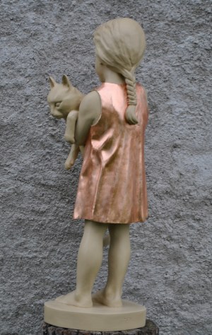 Bogusław Zen (ur. 1963), Dziewczynka z kotkiem, unikat 2021