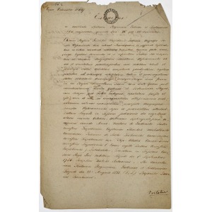POTWIERDZENIE SZLACHECTWA DOMINIKA WYBRANOWSKIEGO, Kreisamt w Samborze, 23.09.1833