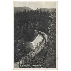 [KARPACZ] Krummhübel i. Riesengebirge. Talsperre m. Blick n.d. Schneekoppe