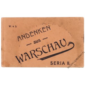 [WARSZAWA, bloczek, 6 pocztówek] Andenken aus Warschau
