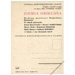 ZIEMIA OBIECANA [Daniel Olbrychski, Wojciech Pszoniak, Andrzej Seweryn]