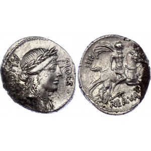 Roman Republic Rome Silver Denarius Serratus 47 BC