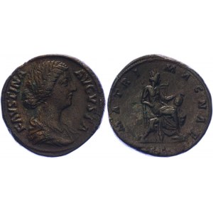 Roman Empire Sestertius 145 - 156 AD, Faustina II
