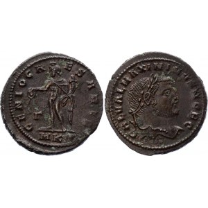 Roman Empire Rome Follis Silvered Galerius 297 - 298 AD