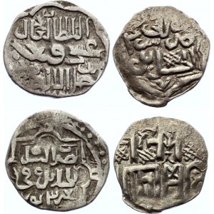 Golden Horde Lot of 2 Coins Dirham 1340 - 1357 AD