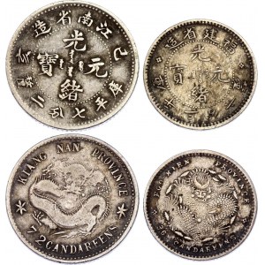 China Kiangnan & Fukien 10 & 5 Cents 1899 - ND (1903-1908)