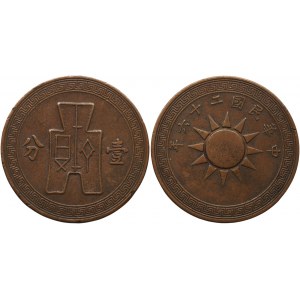 China Republic 1 Cent 1937 (26)