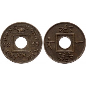Hong Kong 1 Mil 1863
